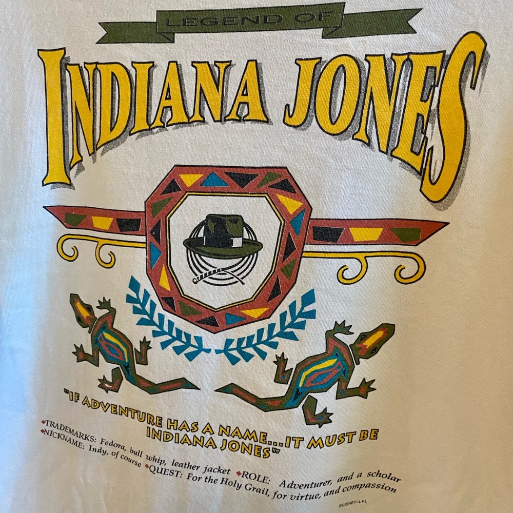 Disney Indiana Jones legend tshirt